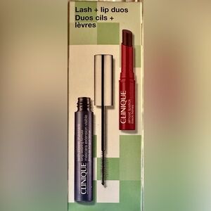 Clinique Lash and Lip Set - Black Mascara and Lipstick in “Black Honey”